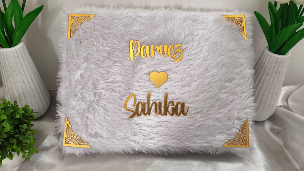 Personalized Nikah Nama Box with Name 💍 | Premium Acrylic Islamic Wedding Certificate Storage Box 📜 | Muslim Wedding Keepsake Gift 🎁