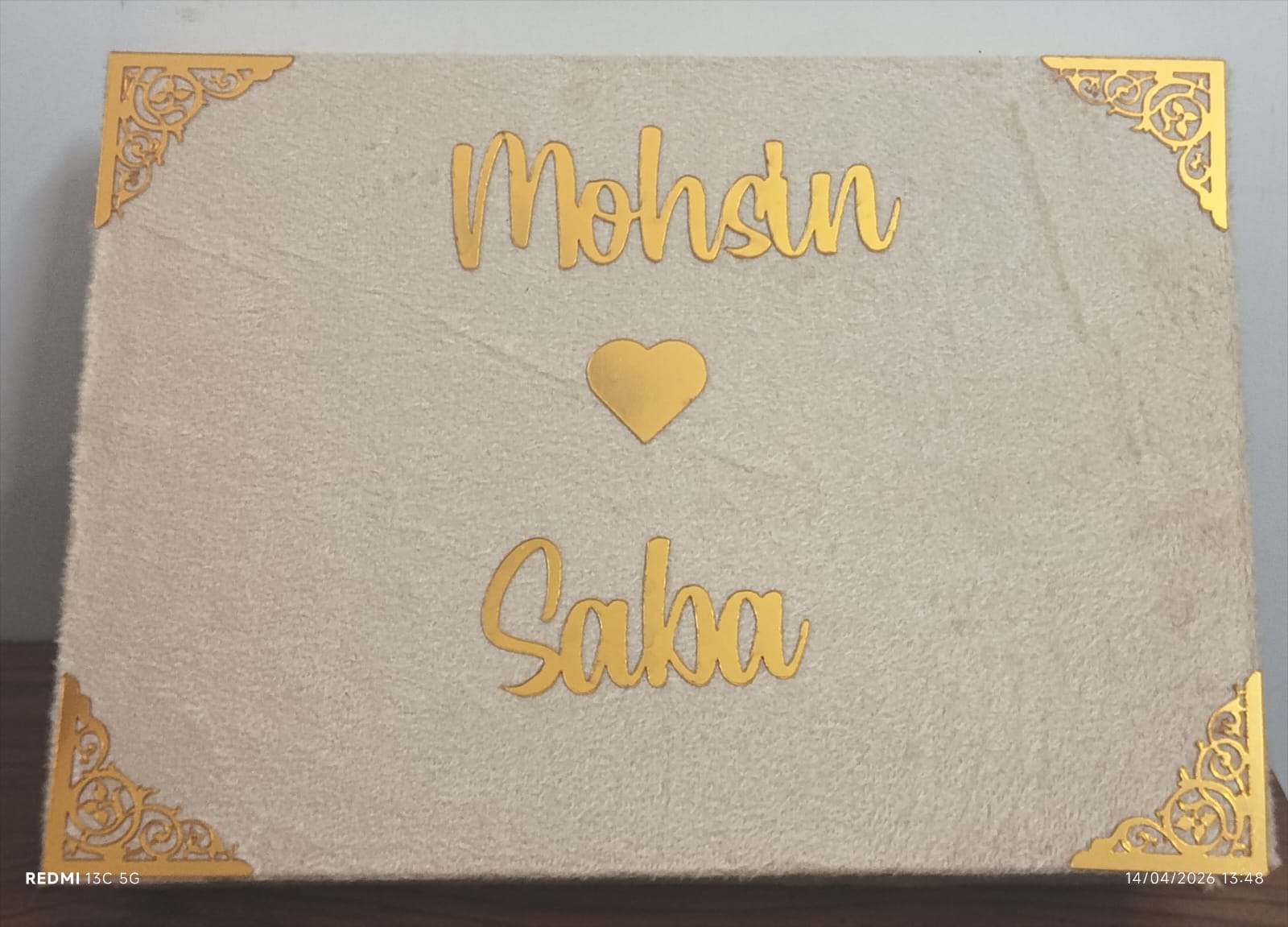 Personalized Nikah Nama Box with Name 💍 | Premium Acrylic Islamic Wedding Certificate Storage Box 📜 | Muslim Wedding Keepsake Gift 🎁