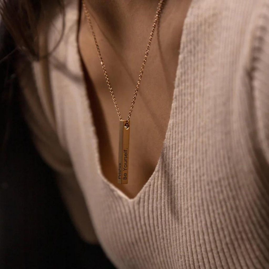 Customised Bar Name Pendant