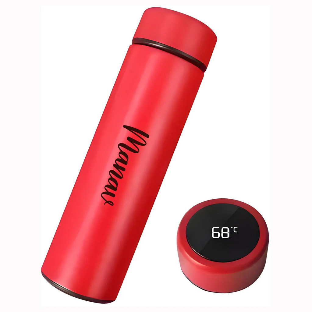 Personalized Temperature Water Bottle & Rose Almond Chocolate